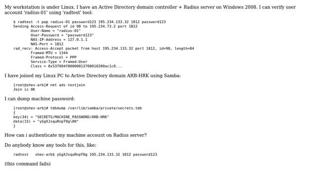 DevOps & SysAdmins: Machine account authentication on Radius server смотреть онлайн