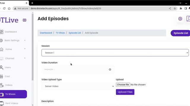 DTLive - TVShow, Movie , Cast, Channel - Home Page configuration on admin panel смотреть онлайн