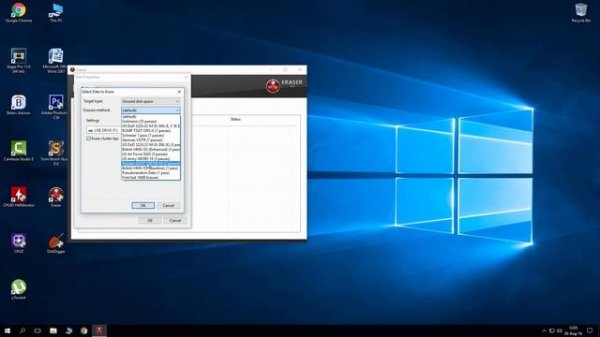 ERASER- How To Securely Delete Files/Unused Space (2016)