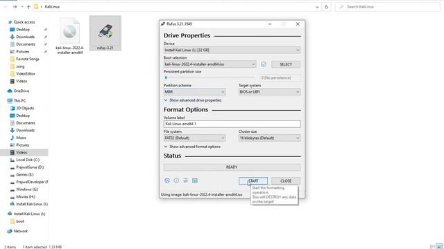 How to make Kali Linux Bootable pendrive | using Rufus | Prajwal Developer смотреть онлайн