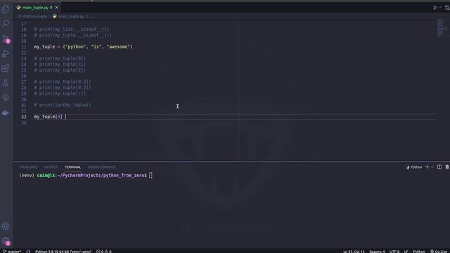 Python с нуля | Кортежи tuple в Python | Синтаксис, особенности, методы кортежей в Python смотреть онлайн