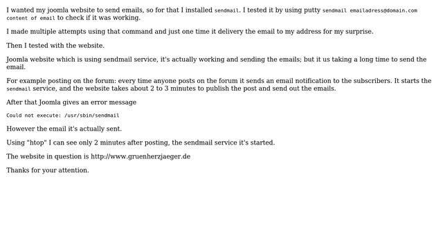 Ubuntu: Sendmail not working properly смотреть онлайн