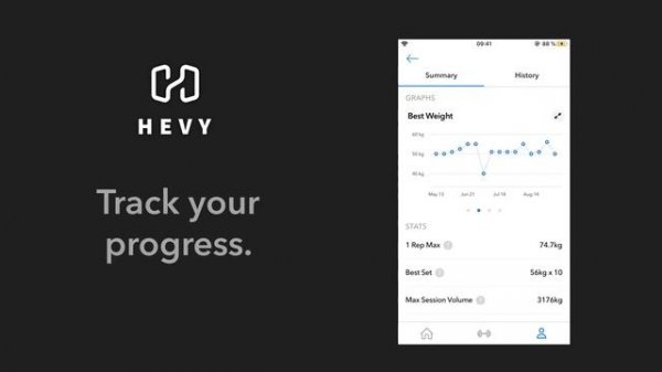 Hevy - Workout Tracker & Planner Gym App Weight Lifting Routine Log