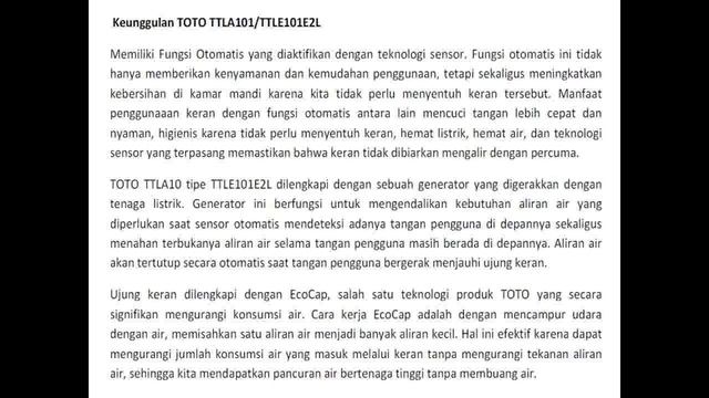 TOTO Kran TTLA102 / TTLE101E2L смотреть онлайн