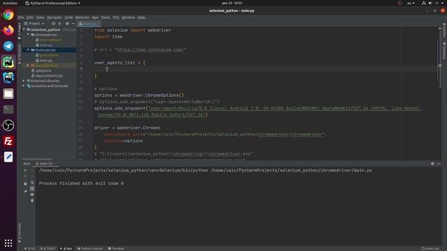 Python Selenium #2 Как изменить User-Agent Chrome, Firefox смотреть онлайн