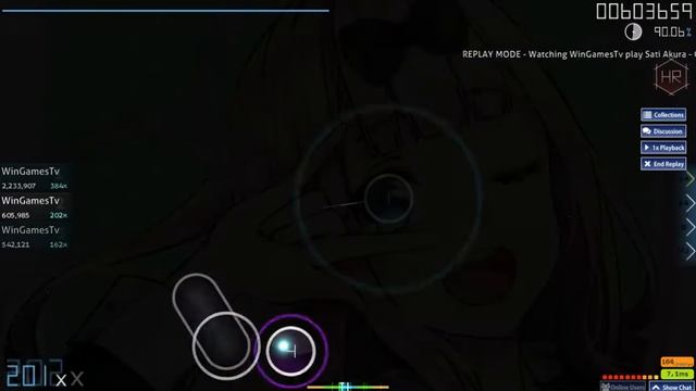 osu! Chikatto chika chika от sati akura(5.7☆ HR 86.72%) смотреть онлайн