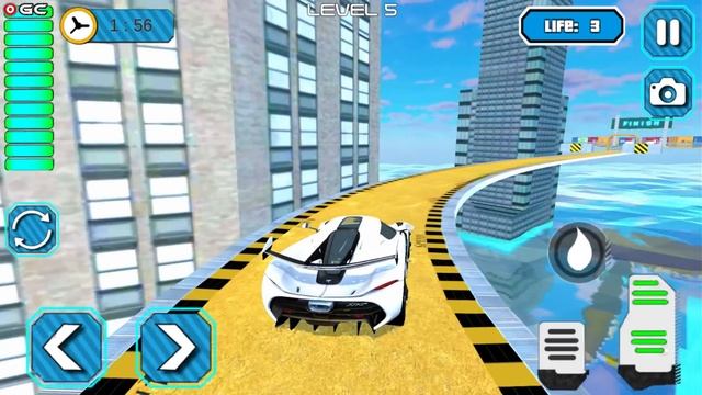 Mega Ramp Racing Car Stunt Challenge - Extreme Impossible Race Games - Android GamePlay