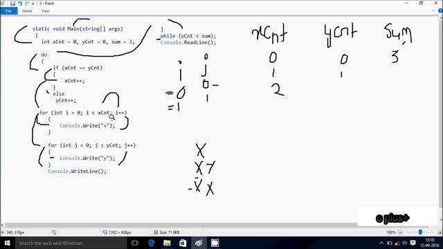 Printing Triangle Pattern in C# Example Sixteen смотреть онлайн