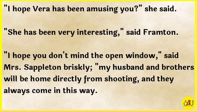 A very interesting Story (The Open Window)English Beautiful Story | InterestingStories | Stories смотреть онлайн