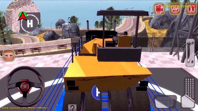 Transporting Heavy Excavator to Construction - We Transport Builders - Best Android GamePlay смотреть онлайн