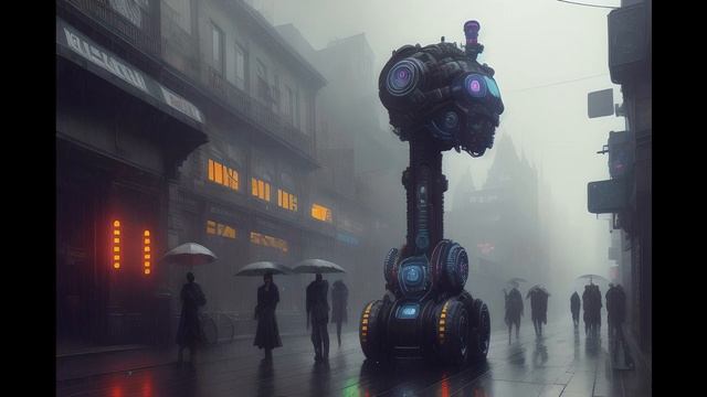 FUTURISTIC RAIN • Relaxing music with rain in a futuristic world, in a Pink Floyd like universe смотреть онлайн