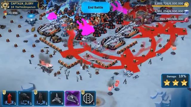 Winning 3 star heroic defense on Hoth - Star Wars Commander смотреть онлайн