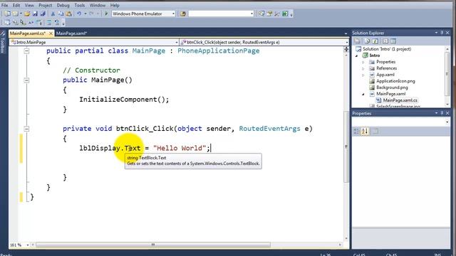 Introduction to Windows Phone 7.1 - Developing your first app. Lesson 2 of 17 смотреть онлайн