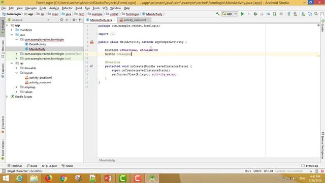 Simple Login App Tutorial Using Android Studio 3.1.1 смотреть онлайн