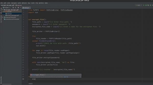 Полезные библиотеки Python | Шифрование, защита паролем PDF файлов