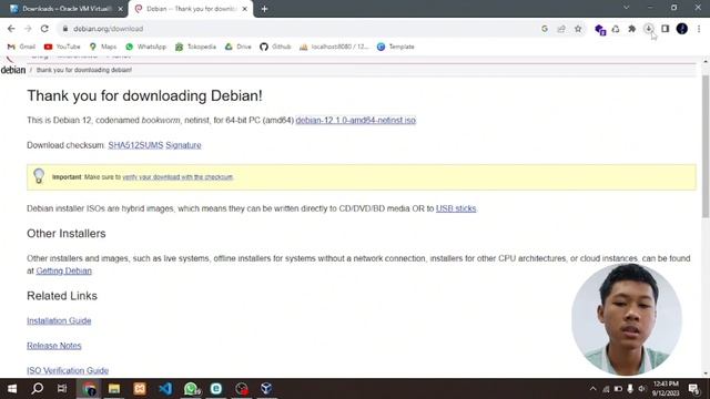 How To Install Debian 12 on Virtual box смотреть онлайн