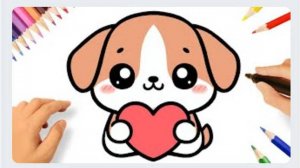 КАК НАРИСОВАТЬ ЩЕНКА KAWAII ЛЕГКО 🐶