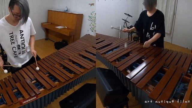 【マリンバ＋カホン演奏】→Pia-no-jaC← ／ 残月　[Marimba Duo＋Cajon]　Zangetsu, Pieces Of The Moon смотреть онлайн