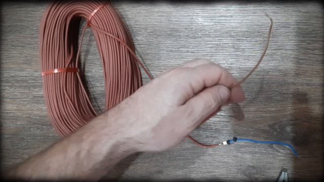 Греющий кабель 12к 33ом.Соединение с проводом,подключение к 220 V смотреть онлайн