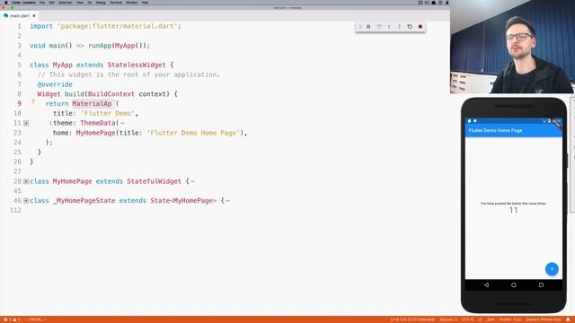 Flutter in Practice - E02: First Flutter Application смотреть онлайн