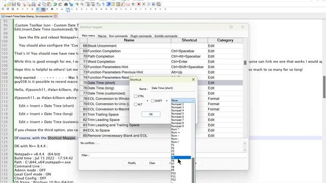 Use F5 to insert a Time Date Stamp in Notepad++ смотреть онлайн