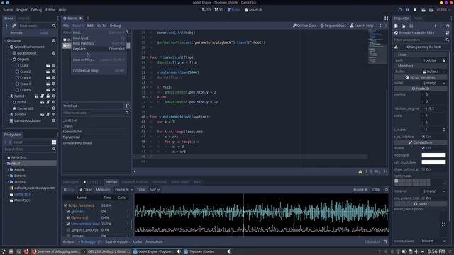 Working with the Profiler in the Godot Engine смотреть онлайн