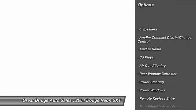 2004 Dodge Neon SXT Chesapeake VA 23320 смотреть онлайн