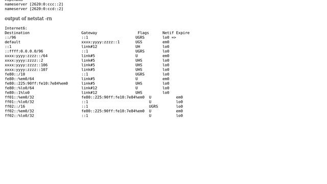 IPv6 only works incoming and localy on FreeBSD 8.4 смотреть онлайн