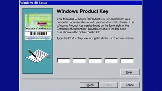 Installing Windows 98 on VMware смотреть онлайн