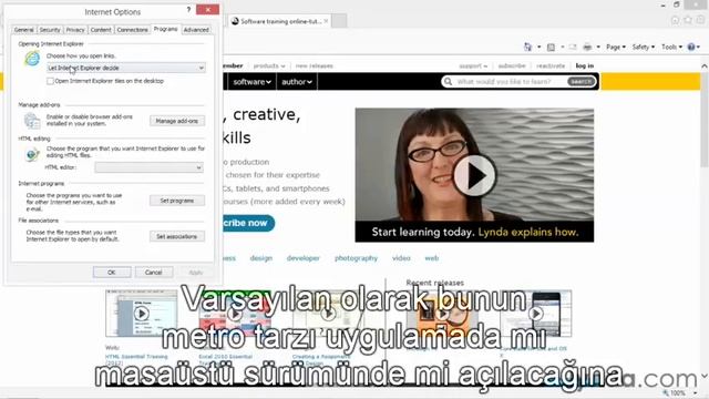 Windows 8 Ders 64 - IE 10 Masaüstü Standart yapma смотреть онлайн