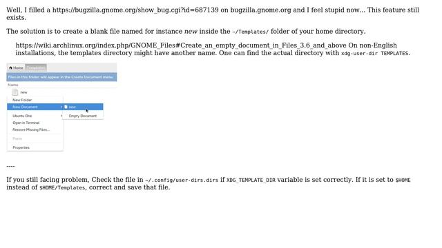 Ubuntu: How to create a new blank file in Nautilus 3.6 and above? (6 Solutions!!) смотреть онлайн