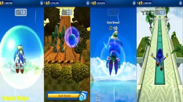 Sonic Dash - Classic Sonic vs Elf Classic Sonic vs Metal Sonic - android,ios Gameplay
