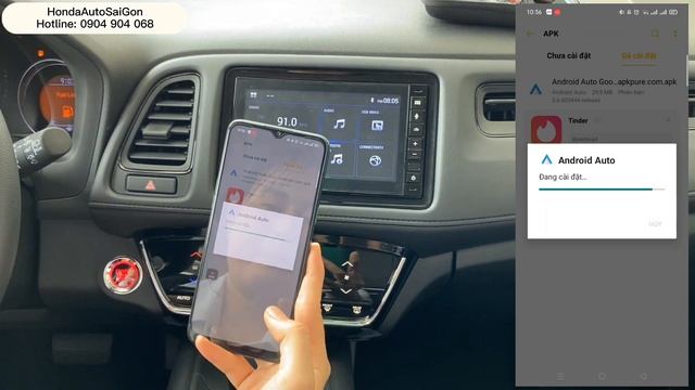 HƯỚNG DẪN KẾT NỐI ANDROID AUTO TRÊN MÀN HÌNH XE HONDA