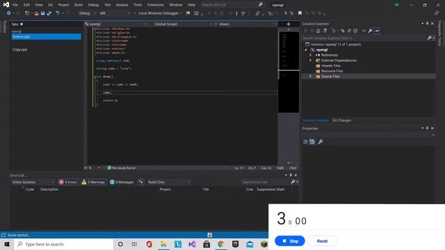 Coding A Cube In OpenGl In THREE SECONDS