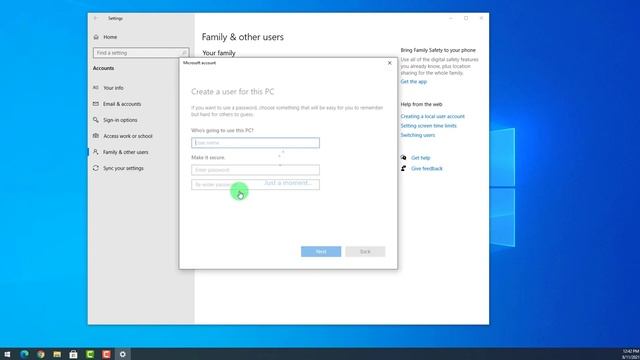 HOW TO CREATE A NEW USER, FAMILY & GUEST ACCOUNT ON WINDOWS 10 / WINDOWS 11 - EASY STEPS смотреть онлайн
