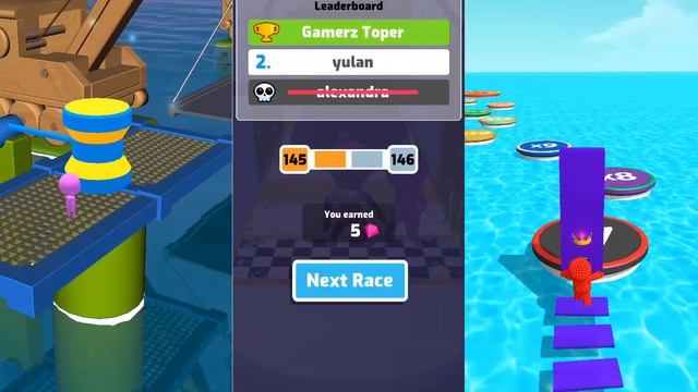 Fun Race 3D -vs- Sandman ShortCut -vs- Toy Race 3D || Android iOS Mobile Gameplay Walkthrough смотреть онлайн