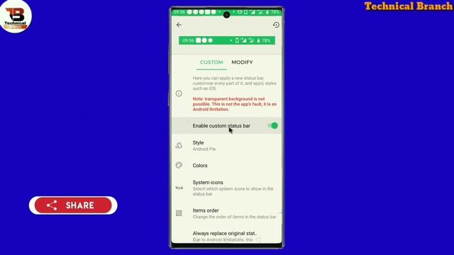 How to Change Android Status Bar with any version new tricks || By Technical Branch смотреть онлайн
