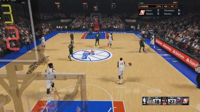 NBA 2K15: Bucks MyGM VS 76ers MyGM | Envyerz VS @CallMeAgent00 смотреть онлайн