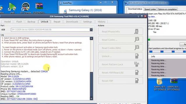 j1 2016 (J120ZN) Network unlock Done with Samsung Tool PRO v.32.4 смотреть онлайн