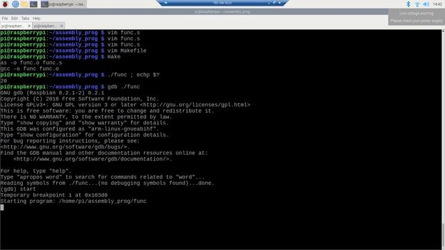 Function Calling on Raspberry Pi using ARMv7 instruction set assembly language programming смотреть онлайн