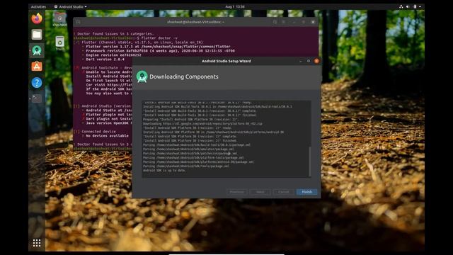 Flutter installation on Linux (Virtual Box) смотреть онлайн