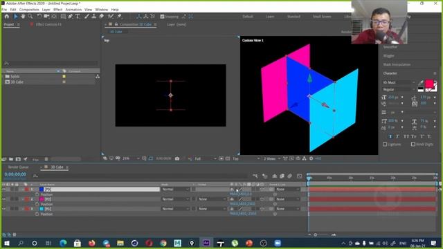 Week 6_ Co2Ec1 _ After Effects Basics _ How to Make 3D Cube_ You Tith _Class 003 смотреть онлайн