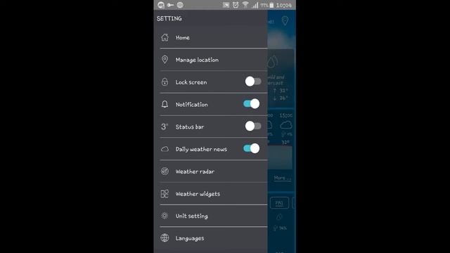 WEATHER LIVE PRO APP on Android. смотреть онлайн