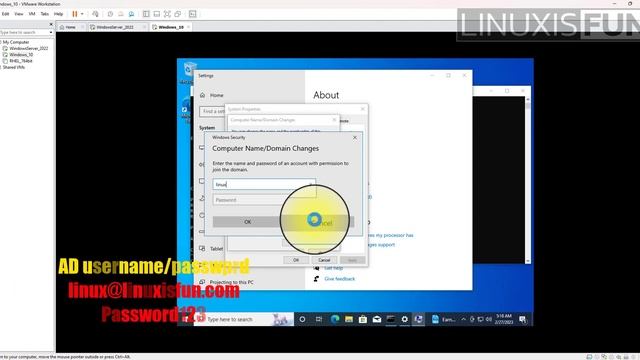 How to Join Windows PC to Active Directory | Windows Server 2022 смотреть онлайн