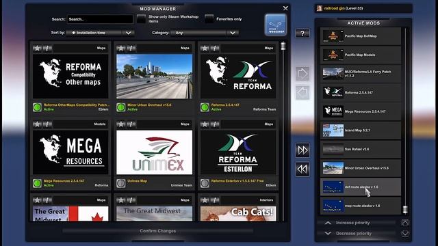 ATS 1.47 CANAMANIA COMBO 20 MAPS смотреть онлайн