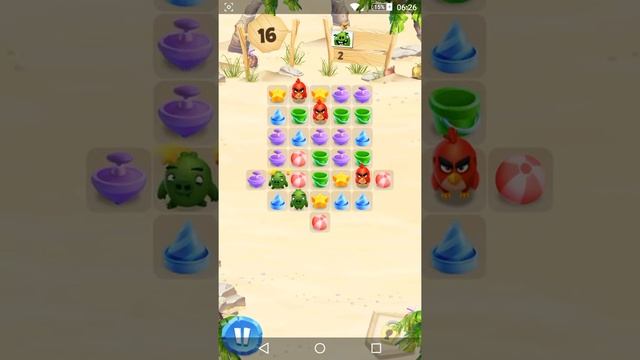 Angry Birds Match. Level 2. Nivel 2. No Boosters. Gameplay смотреть онлайн
