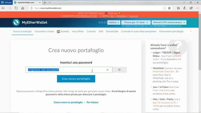 Guida rapida a MyEtherWallet (MEW) - portamonete/wallet Ethereum e token ERC20 смотреть онлайн