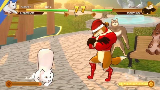 Fight of Animals: Slender Cat (Cat vs Dog vs Fox) | Eftsei Gaming смотреть онлайн