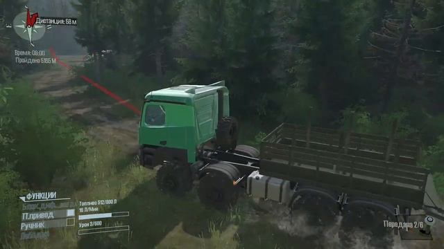 MudRunner карта "Потухший вулкан" смотреть онлайн
