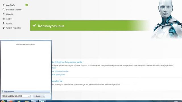 WİNDOWS 7 Yİ ESED NOD 32 ASNTİVİRÜSTEN GÜNCELLEŞTİREBİLİRSİNİZ смотреть онлайн
